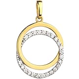 Poids 0,99g Pierre zircon Design circulaire Matériau Or Couleur jaune Diamètre du cercle [mm] 14 Hauteur [mm] 16 Hauteur avec pendule [mm] 22