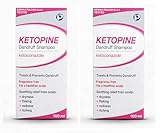 2 x Ketopine Ketoconazole 2% Medicated Shampoo – Clinically Proven Anti-Dandruff Treatment for Itchy, Flaky, Dry Scalp, Seborrheic Dermatitis & Scalp Psoriasis – Fast Relief Anti-Fungal Formula, 100ml