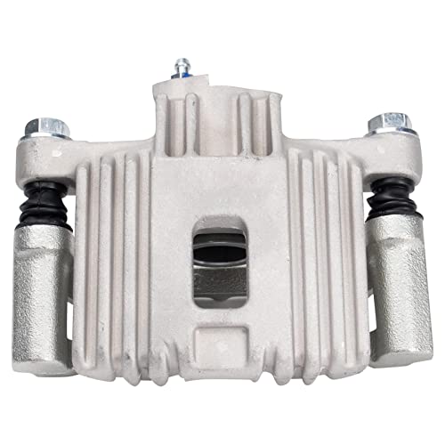 Image of TRQ Rear Brake Caliper Set Zinc Coated Brackets Hardware Compatible with 1999-2004 Oldsmobile Alero 1999-2005 Pontiac Grand Am