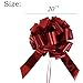 20 Inch Big Car Bow - Metallic Red Giant Gift Bow for Cars, New House Decor, Happy Birthday Car Bow, Round Shape Pull Ribbon Bow for Party Wedding Reception(Red)(Red)