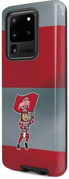 Skinit Pro Phone Case Compatible with Galaxy S20 Ultra 5G - Officially Licensed Ohio State University OSU Buckeyes Flag Design