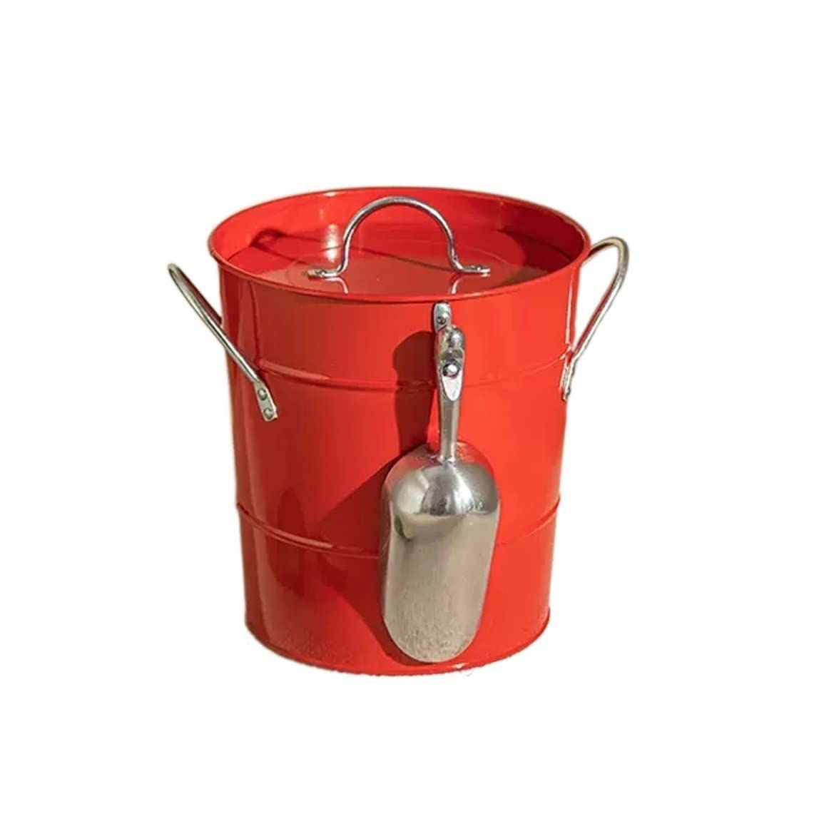 cubo de champán Cubo de hielo de doble pared de 3,5 litros, cubos de hielo aislados con tapa y cuchara, cubos de hielo de metal grueso, tina de bebidas for fiestas for el hogar, cocina, fiestas, cócte