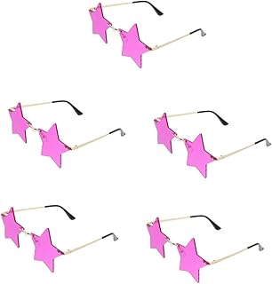 5 Pares De Óculos De Sol De Festa Óculos De Sol De Estrela A Granel Óculos De Sol De Moda Para Mulheres Óculos De Sol Vermelhos Para Mulheres Óculos De Férias Vestido De Formatura