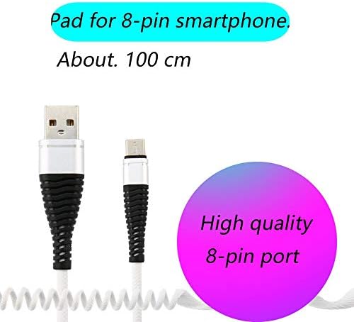 Type C Usb Data Cable - USB-C Type C Cable Coiled Spring Spiral Type-C Male Extension Cord Data Sync Charger Wire Charging Cable - White