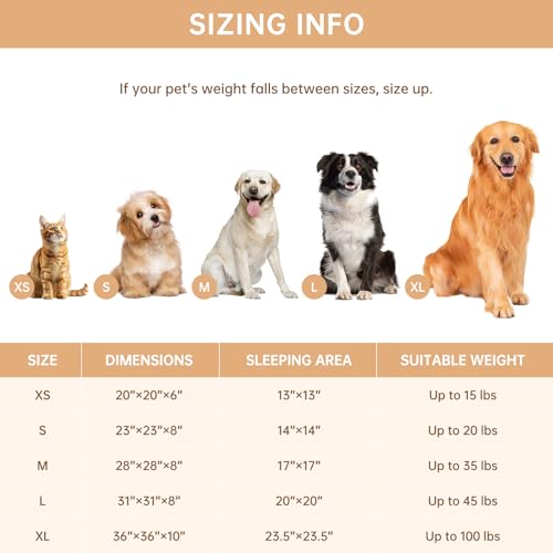 Vhen When Donut Dog and Cat Bed, Luxurious Comfortable Faux Rabbit Fur Pet Beds, Soft Anti-Anxiety Calming Puppy Kitten Bed with Anti-Slip Bottom for Small Medium Dogs & Cats(23", White) by Vhen When - Image 7