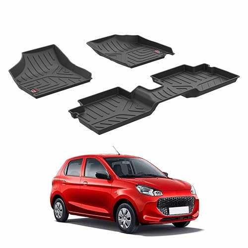 Image of GFX Tpv After-Market Premium Life Long Car Floor Mat Compatible with Alto K-10 (2022) Onwards (Black)