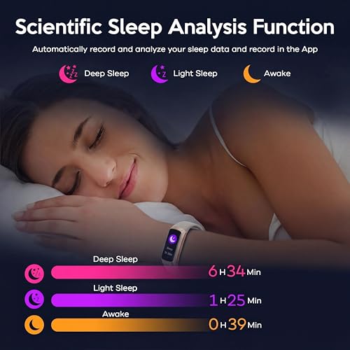Image of Fitness Tracker,2025 Smart Watch with Blood Pressure Heart Rate & Sleep Monitor IP67 Waterproof Step Calorie Counter Pedometer Fitness Activity Watch for Men Women Android iOS Phone (Vanilla White)