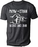 Custom Papaw Kids and Grandkids Name “Besties Since 2025” T-Shirt, Personalized Papaw Gift for Father’s Day or Birthday, Christmas for Grandpa Shirt