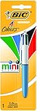 BIC 4 colores Mini Bolígrafo Retráctil punta media (1,0 mm) – Blíster de 1 Unidad