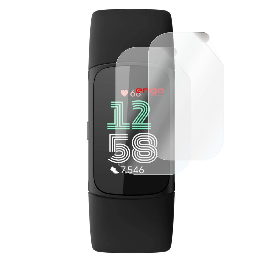 Engo Fitbit Charge 6 İle Uyumlu Ekran Koruyucu, Tam Kaplayan…
