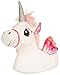 Chaussons en peluche pour femme et enfant avec personnage 3D - Caniche, bouledogue, panda - Taille 36 à 42 - Rose - Paillettes licorne rose 3D.,