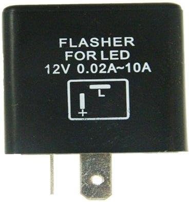 Miniatura 4 de x xotic tech 1 relé electrónico LED intermitente CF12 de 12 V y 2 pines para instalar bombillas LED de señal de giro LED con problemas de hiperflash