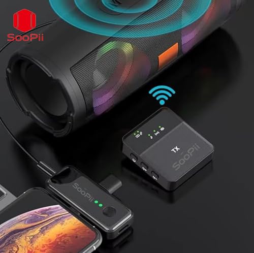 Image of SOOPII SX31 Dual Wireless Microphone | 3-in-1 Mic for Phone, DSLR, iPhone, Android, Laptop | Lavalier Mic with Noise Reduction for YouTube, Vlogging, Online Meetings, Live Streaming