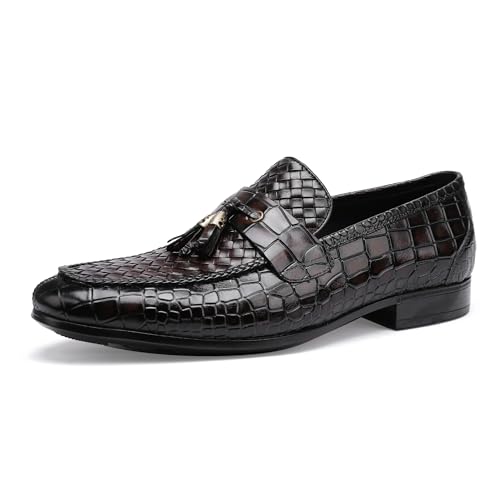 Classic Shoes for Men, Leather Dress Shoes Slip on Peny Loafers Derby Shoes