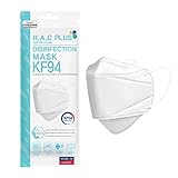 H.A.C PLUS [Small size White 50 Pack] KF94 face mask, Made in Korea, Sold by Authentic Brands Korea [English package]