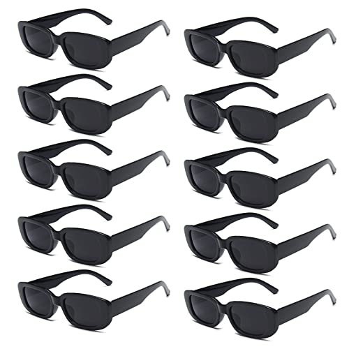 YQVIE Rectangle Sunglasses Bulk for Women Men Colorful Glasses for Bachelorette Party