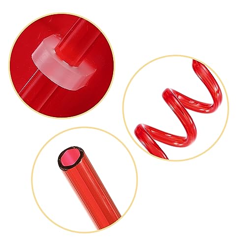 uxcell 5 pitillos divertidos y reutilizables 26.5 cm miniatura 4