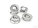 30Pcs M8x1.25mm Serrated Flange Nuts DIN6923 Hex Lock Nuts 304 Stainless Steel Plain Finish Full Thread for Industrial Construction Fasteners