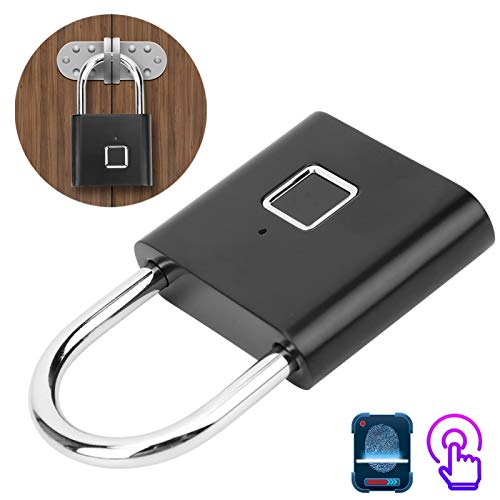 Trava inteligente de armário, tecnologia biométrica portátil USB Smart Lock, cadeado sem chave Gavet