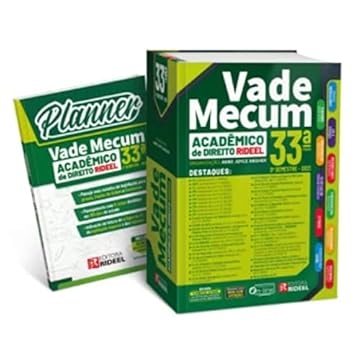 Capa do livro Vade Mecum Acadêmico De Direito Rideel + Planner Vade Mecum Acadêmico De Direito - 33ª Edição