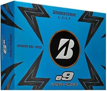 Bridgestone Golf e9 Contact Golf Balls | Two-Piece Construction | Surlyn Cover | 330 Dimple Design | Pack of 2