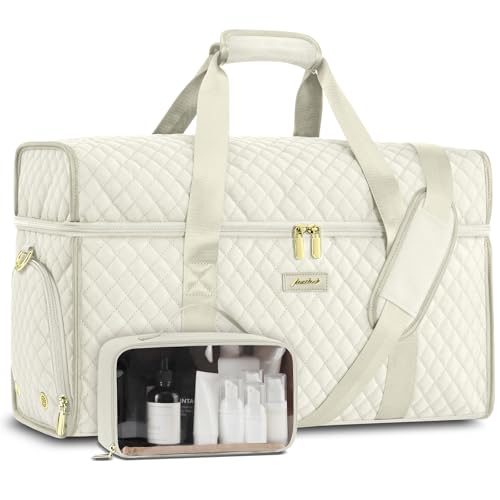 Weekender Duffle Bag for Women with Shoe & Wet Pocket