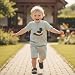 Bagilaanoe Toddler Baby Boy Clothes 3 6 12 18 24 Month 2T 3T Summer Outfit Waffle Striped Short Sleeve T-Shirt Shorts Set (Green, 12-18 Months)