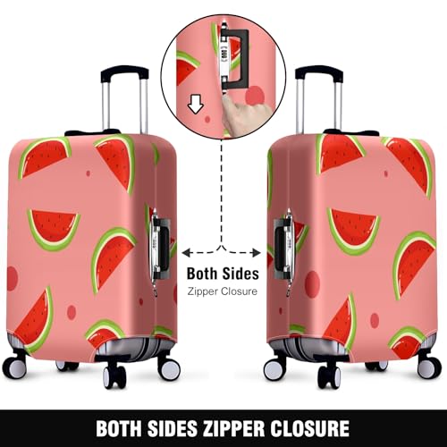 Travel Luggage Cover Suitcase Protector Scratch-Resistant Fit Not Included Suitcase Seamless Watermelon M-22-24in2