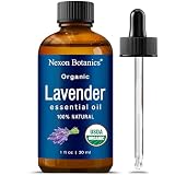 Organic Lavender Essential Oil 30 ml - Naturally Derived Oils for Aromatherapy, Diffusers, DIY, Candle and Soap Making Scent - Nexon Botanics