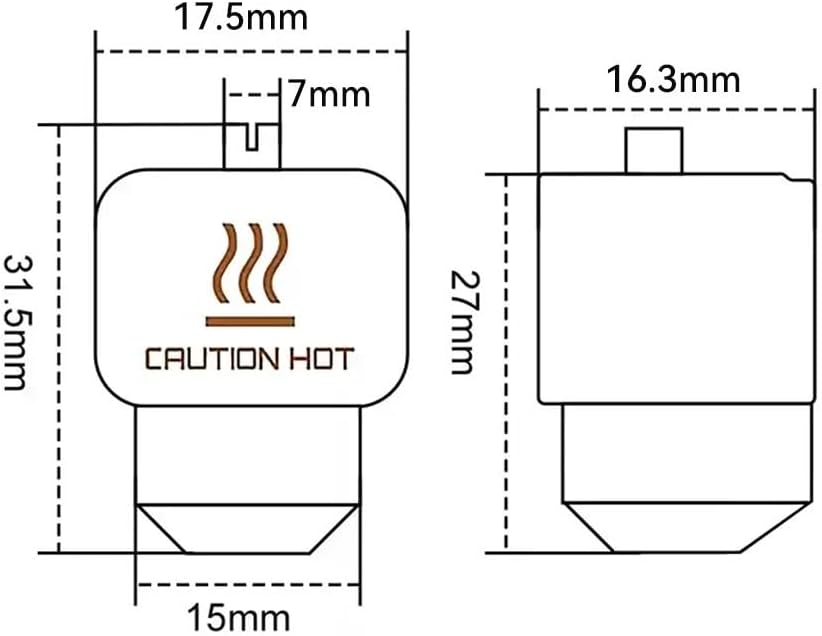 for Bambu for Lab P2S Nozzle Silicone Sock Hot Protective Cover High for Temperature Resistance P2S Hotend P2S Accesories Outstanding(15PCS)