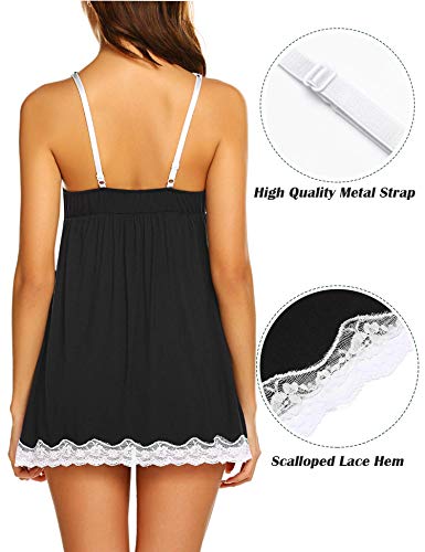 Image of Avidlove Women Sexy Sleepwear Lace Chemise Nightgown Full Slip Babydoll Sleepwear