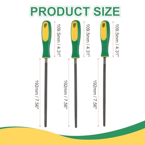 Lime ronde acier T12 double dents grossières moyennes fines 20,3 cm - 3