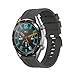 EEweca 3-Pack Silicone Bands for Huawei Watch GT Classic Replacement Strap (Black, Gray, Navy Blue)