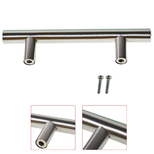 AISENPARTS 30 Pack Kitchen Cabinet Door Handle 150mm Brushed Nickel Stainless Steel Hole Center 96mm T Bar Handle Furniture Drawer Pulls - Image 3