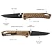 Gerber Gear Zilch Folding Pocket Knife, 3.1 Inch Plain Edge Blade, Coyote Brown