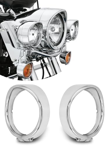 Amazon | Largoods バイク用 4.5インチフォグランプ 補助トリムリング