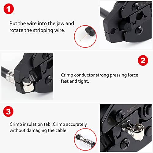 Delgada Spark Plug Wire Crimper And Spark Plug Crimper With Spark Plug Pliers For Spark Plug Diameter 8.0-8.5Mm Spark Plug Wire Crimping Tool #TOP5