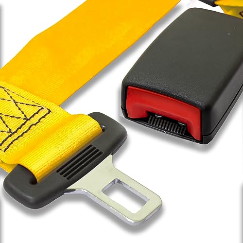 Cinto De Segurança 4 Pontas Amarelo Ideal Para Competição