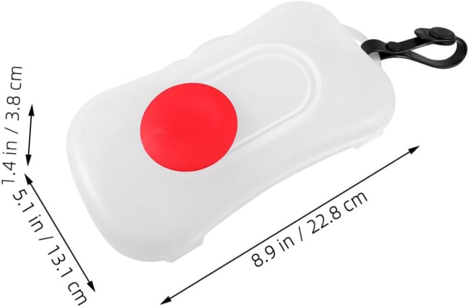 2pcs Portable Wipe Dispenser Case with Handle for Travel Lightweight Wipes Holder for Diaper Bags and Strollers Convenient Container with Wide Opening Design