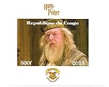 Neue Briefmarken für Sammler Harry Potter Sammler - Professor Dumbledore imperforate Miniatur-Briefmarkenbogens - Großartiger Zustand und frisch - 2013 / Kongo / 300F