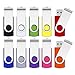 Produktbild USB Stick 1GB 10er Pack, SRVR USB Stick 10 Stück Speicherstick USB-Flash-Laufwerk Mehrfarbig Memory Stick Datenspeicher USB 2.0 mit Kappe LED Anzeige Schlüsselband