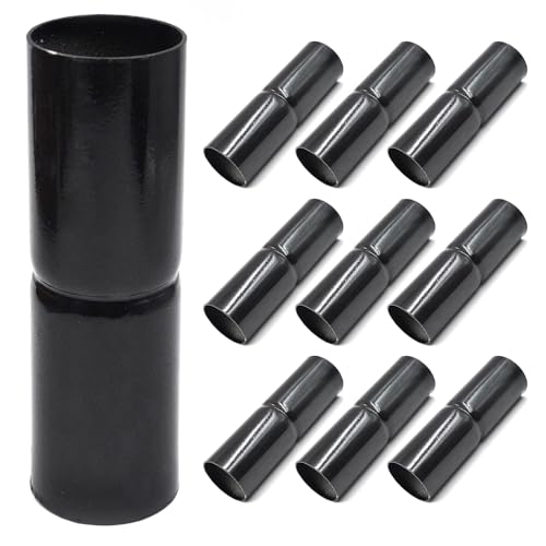 (10 Pack) 1-5/8'' OD x 6'' Heavy-Duty Top Rail Sleeve for Chain Link Fence Galvanized Steel Top Rail/Pipe,Black by Zhupoub - Used condition - US$19.99