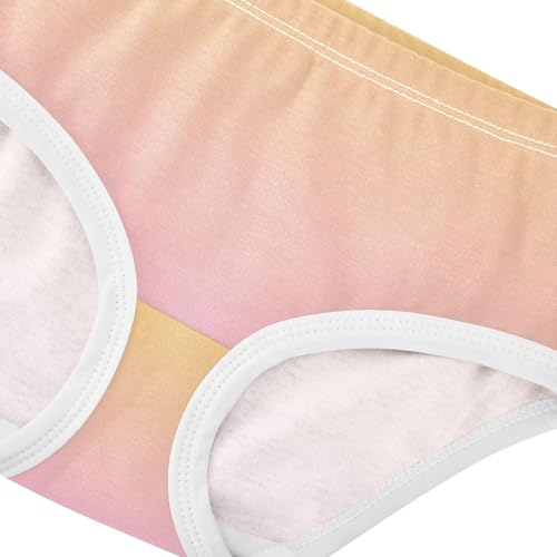 Joisal Cotton Girls Underwear Toddlers Yellow Pearl Pink Gradient Panties for Girl Designer Kids Briefs Undies 2t4