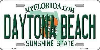Daytona Beach Florida Novelty Metal License Plate License plate sign 6x12 inches