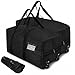 Teamkio 2 Pack Travel Duffle Bag with Wheels, 92L Large Multi-Purpose Waterproof Holdall Luggage Bags, Foldable Wheeled Duffle Bag with Rollers for Moving, Camping, Sports, Outdoor (75x35x35cm)