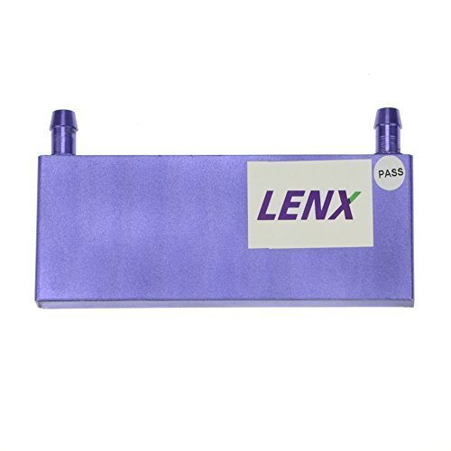 BXQINLENX Aluminum Water Cooling Block for CPU Graphics Radiator Heatsink 40x 120X12mm Blue