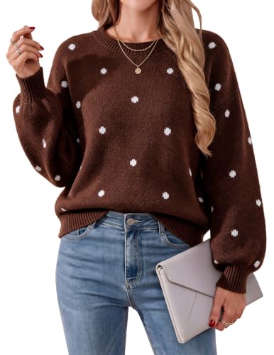 Image of Libsorge Womens Heart Sweater 2026 Valentines Day Trendy Cute Fall Oversized Long Sleeve Pullover Sweaters
