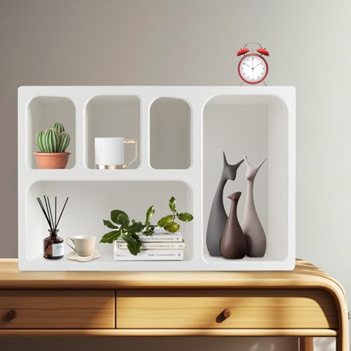 Étagère murale blanche en MDF robuste et design épuré pour décoration moderne - 2