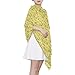 tplaotee Yellow and Green Flowers Long shawls and wraps fashion for indian for neck bufanda para mujer elegante
