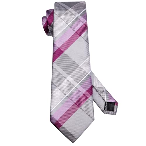 Image of Hi-Tie Men 63inches Tie Set Extra Long Necktie Paisley Tie Pocket Suqare Cufflinks Big and Tall Men Tie